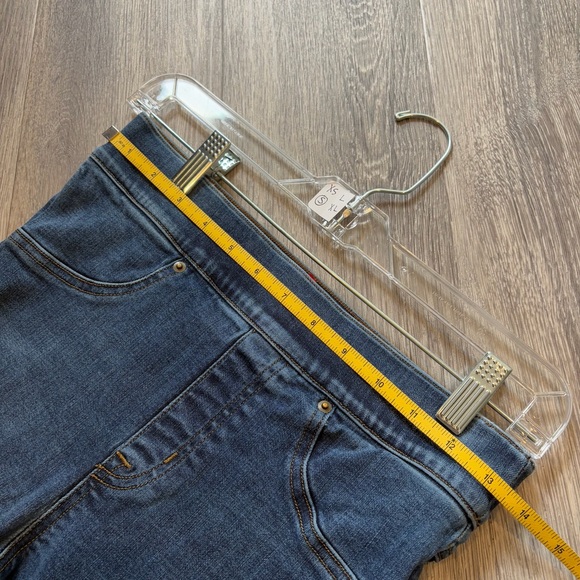 SPANX High Rise Dark Blue Women's Pull on Skinny Jeans - Picture 5 of 7